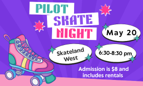  roller skate May 20 skate night  at skateland west $8 from 6:30-8:30